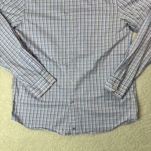 Vineyard Vines Shirt Mens Medium On The Go Performance Brrr Long Sleeve - Picture 10 of 10